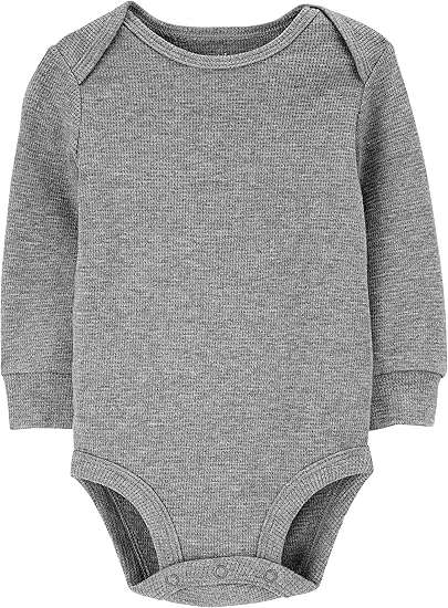 ❄️ Carter’s Simple Joys Thermal Long-Sleeve Bodysuits (4 Pack)