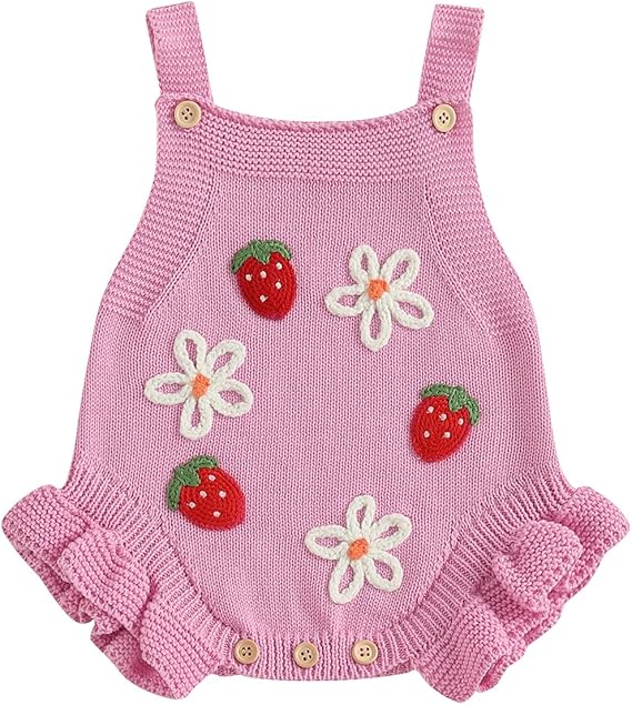 👶 Hand-Knitted Crochet Romper