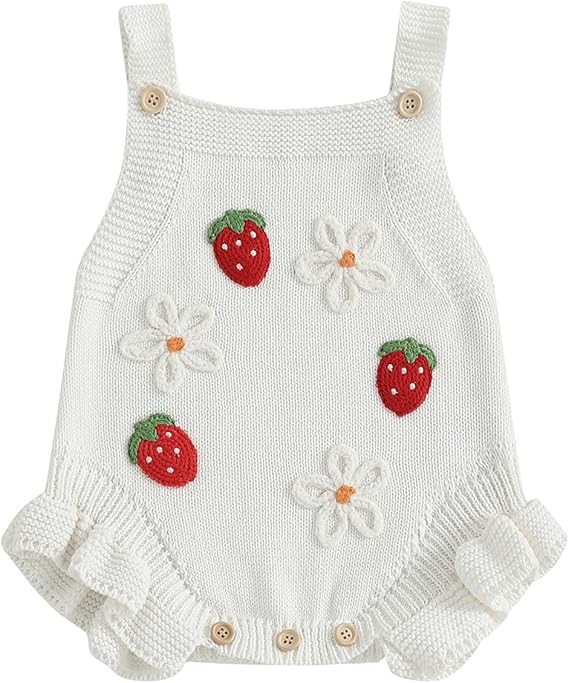 👶 Hand-Knitted Crochet Romper