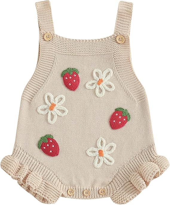 👶 Hand-Knitted Crochet Romper