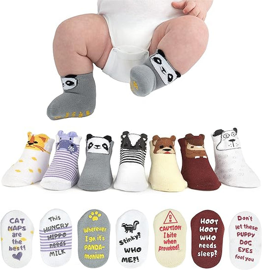 🧦 Baby Newborn Socks 7pairs - Multi color